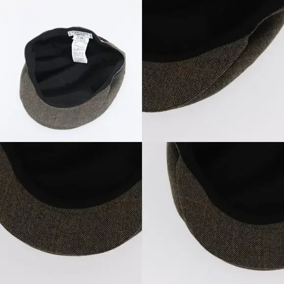 Hermes Hunting Cap Wool Khaki Hat - Picture 5 of 7